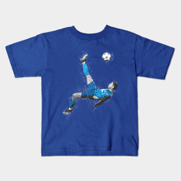 Cristiano Ronaldo Kids T-Shirt by Creativedy Stuff